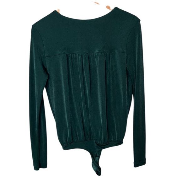 Free People Deep Teal Wrap Bodysuit - Picture 3 of 9